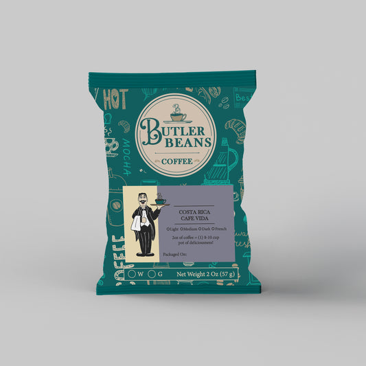 Costa Rica Café Vida Coffee – Bright, Clean, Fresh Roasted | Butler Beans