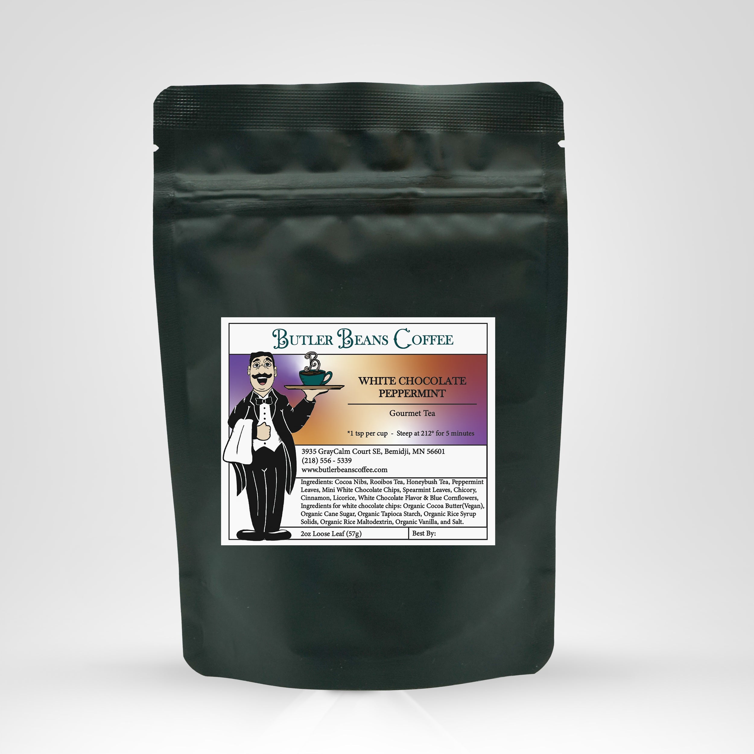 White Chocolate Peppermint Tea Butler Beans Coffee