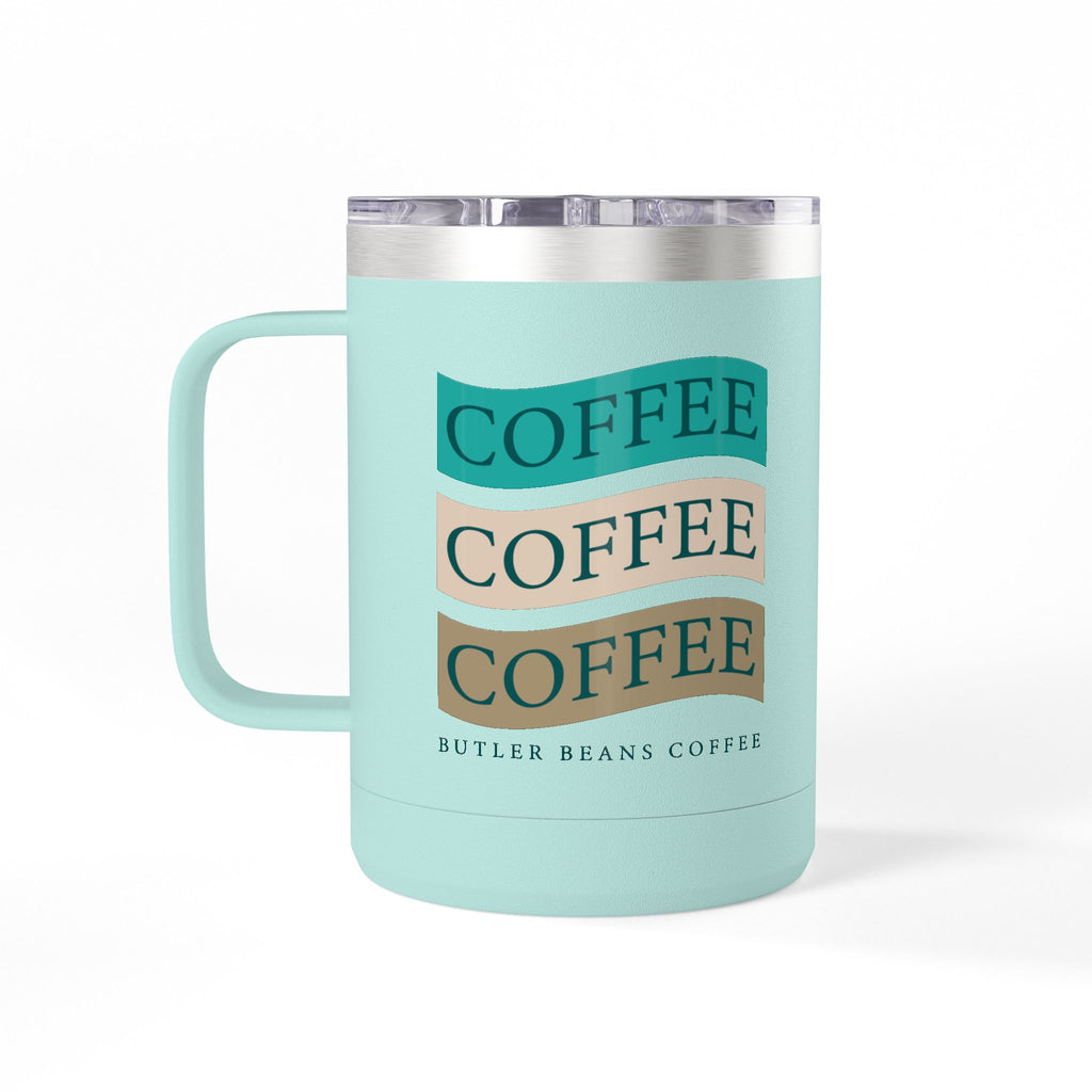 Stylish 15oz Coffee Mug Tumbler – Perfect for Coffee Lovers, Travel Mug, Birthday Gift, Home Office Decor, Unique Beverage Container Mug Printify 15oz Teal