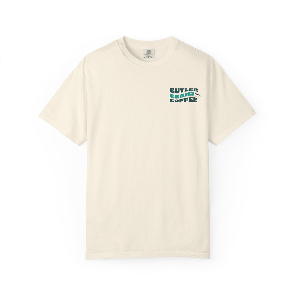Coffee Shop T‑Shirt — 'Butler Beans Coffee' Retro Logo Tee Merchandise Printify Ivory S