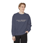 I'm a Delight (after coffee) Sweatshirt — Cozy Coffee Lover Pullover Merchandise Printify