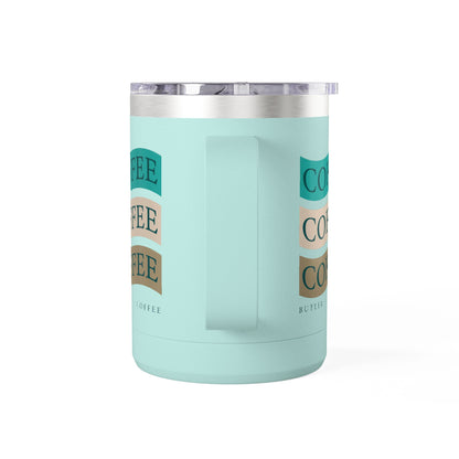 Stylish 15oz Coffee Mug Tumbler – Perfect for Coffee Lovers, Travel Mug, Birthday Gift, Home Office Decor, Unique Beverage Container