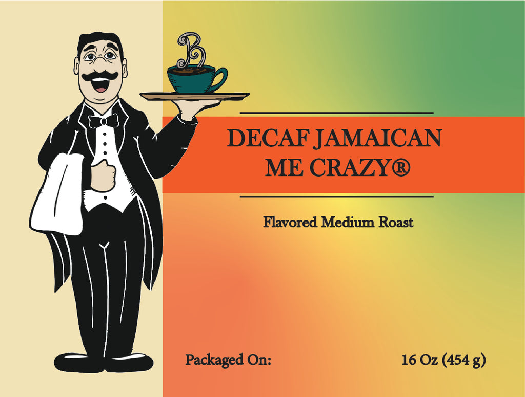 Jamaican Me Crazy® Flavored Coffee – Caramel, Vanilla & Kahlúa | Butler Beans Coffee Butler Beans Coffee Decaffeinated Ground 16 ounces