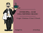 Ethiopia Guji Organic Coffee – Bright, Fruity, Fresh Roasted | Butler Beans Coffee Butler Beans Coffee Light Ground 16 ounces