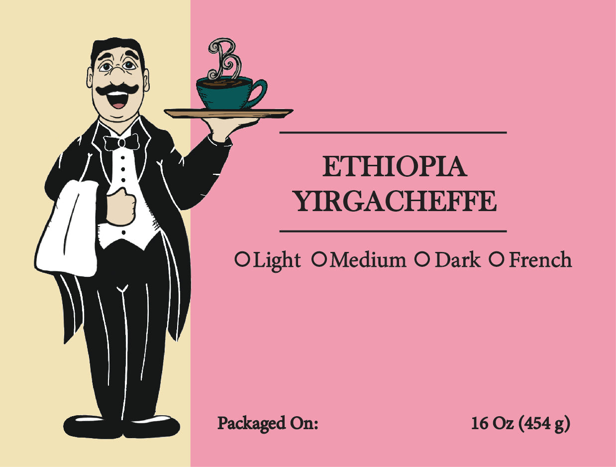 Ethiopia Yirgacheffe Coffee – Floral, Citrus, Fresh Roasted | Butler Beans Coffee Butler Beans Coffee Light Ground 16 ounces