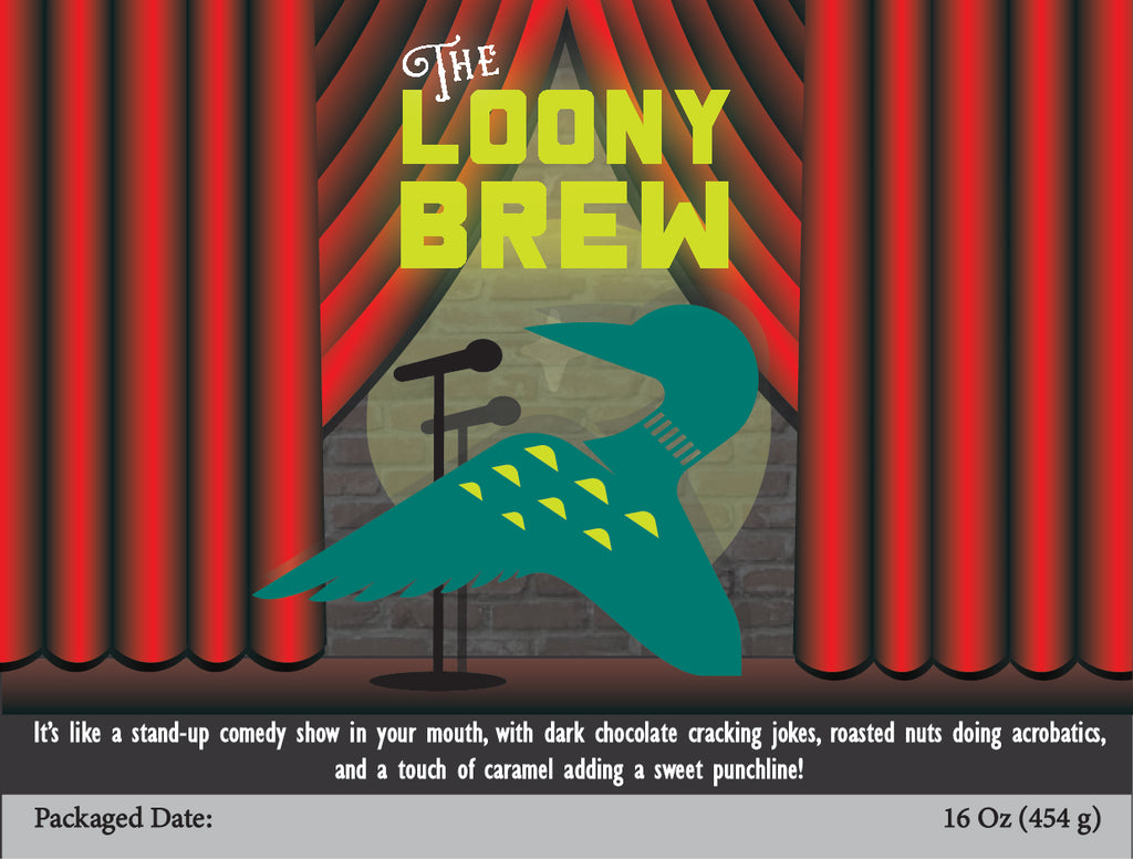 Loony Brew Coffee Blend – Caramel, Vanilla & Nut Flavor | Butler Beans Coffee Butler Beans Coffee Ground 16 ounces