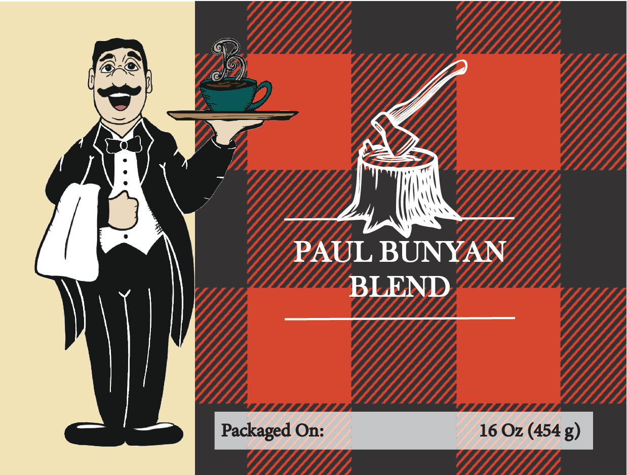 Paul Bunyan Blend Coffee – Big Bold Fresh French Roasted Coffee | Butler Beans Coffee Butler Beans Coffee Ground 16 ounces