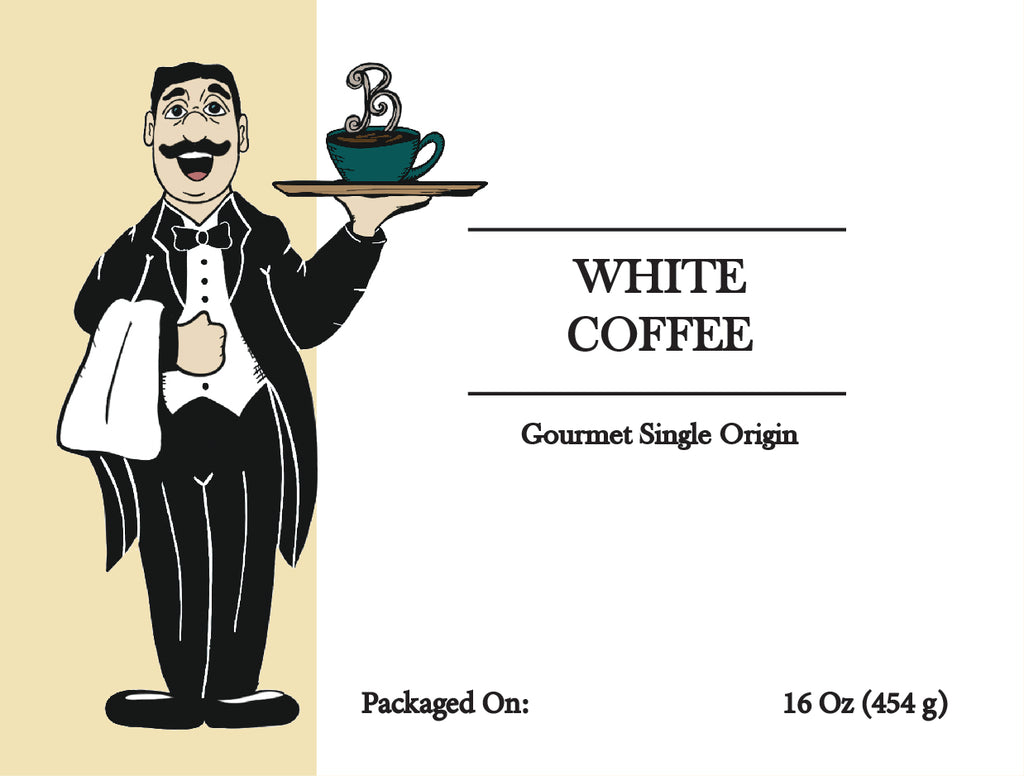 White Coffee – Smooth Extremely Light Roast with Nutty Flavor | Butler Beans Coffee Butler Beans Coffee 16 ounces