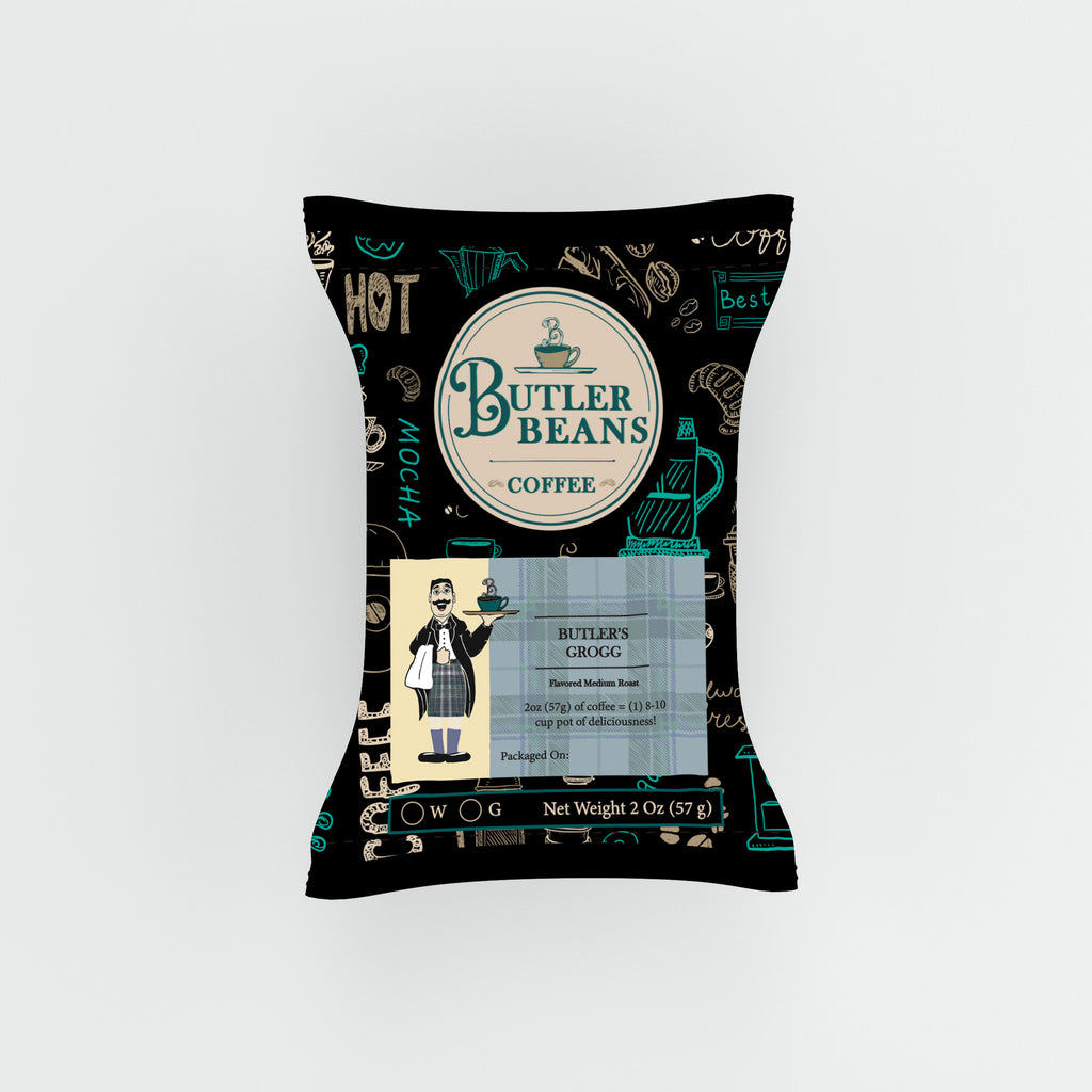 Butler's Grogg Flavored Coffee – Warm Pecan, Cinnamon & Brandy Notes | Butler Beans Coffee Butler Beans Coffee