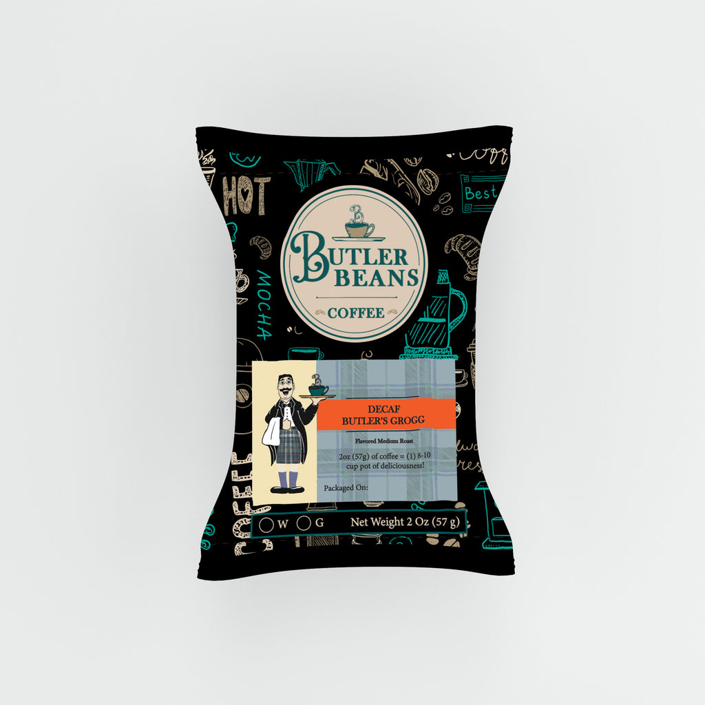 Butler's Grogg Flavored Coffee – Warm Pecan, Cinnamon & Brandy Notes | Butler Beans Coffee Butler Beans Coffee
