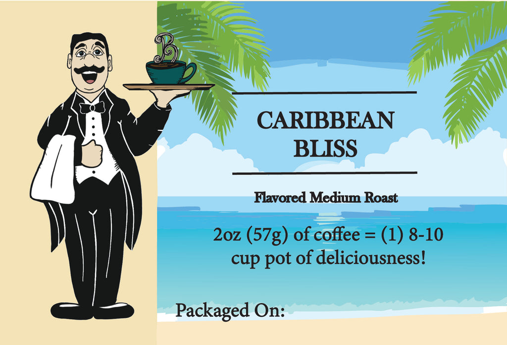 Caribbean Bliss Flavored Coffee – Caramel, Vanilla & Kahlúa | Butler Beans Coffee Butler Beans Coffee Regular Ground 2 ounces