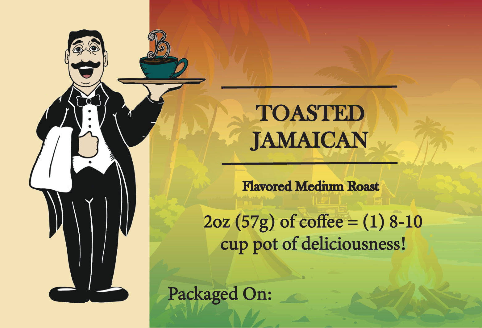 Toasted Jamaican Coffee – Sweet Toasty Island Indulgence | Butler Beans Coffee Butler Beans Coffee Regular Ground 2 ounces
