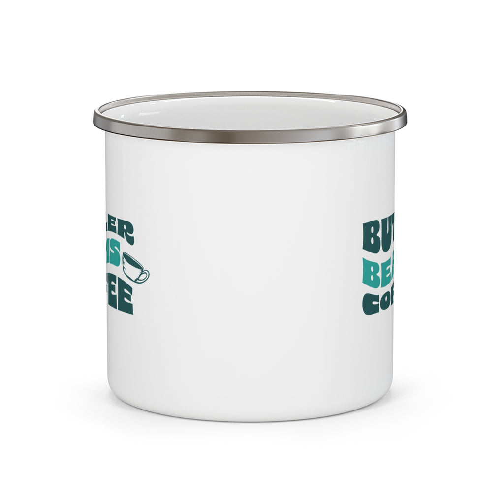 Butler Beans Camping Mug - Perfect for Coffee Lovers on Outdoor Adventures Merchandise Printify