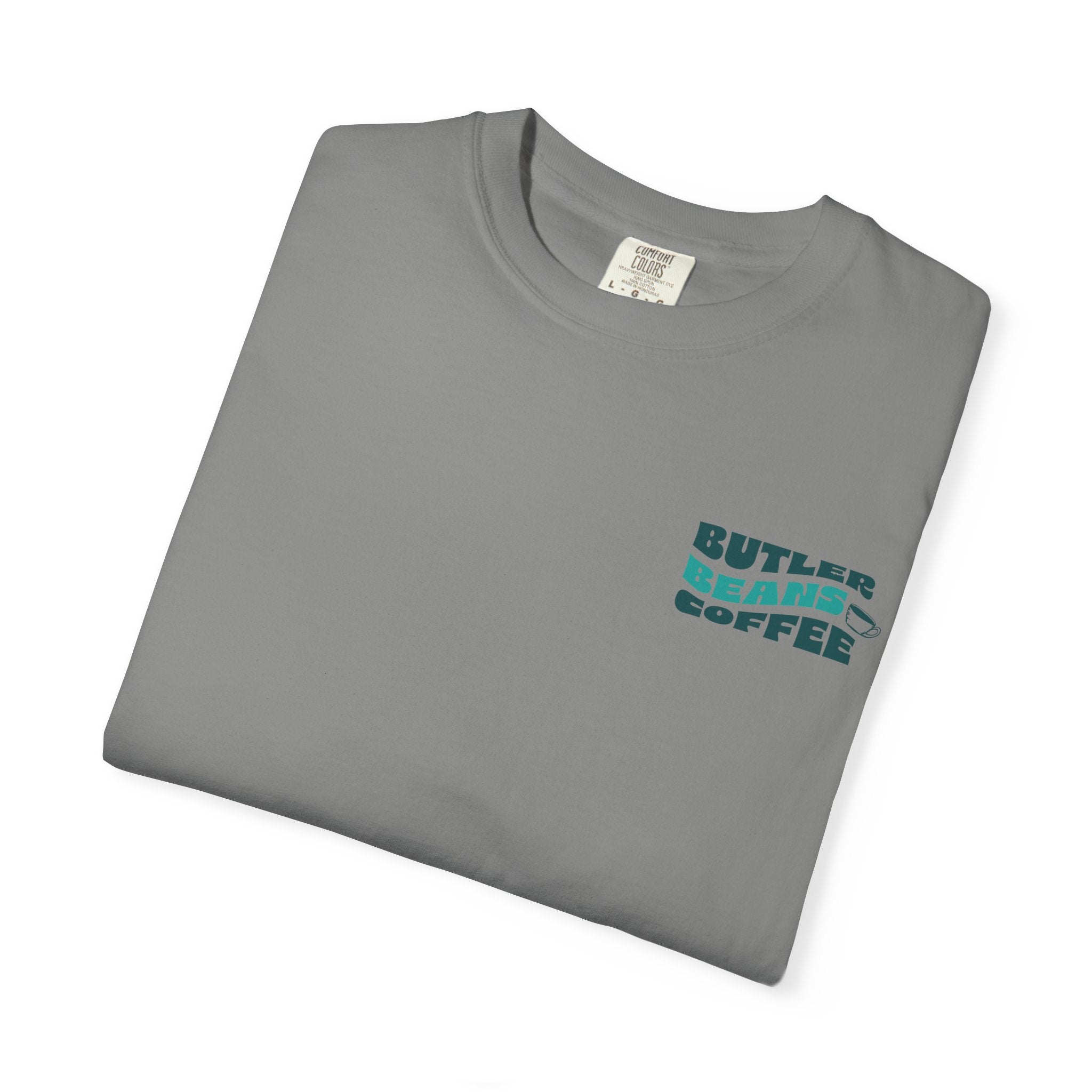 Coffee Shop T‑Shirt — 'Butler Beans Coffee' Retro Logo Tee Merchandise Printify