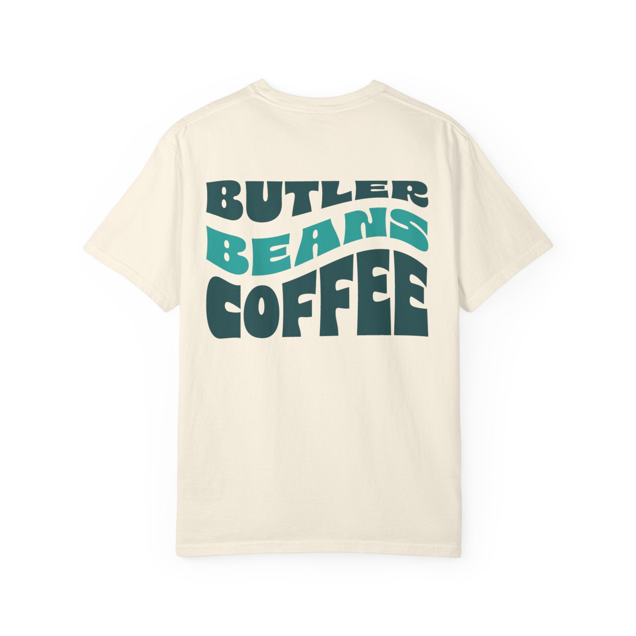 Coffee Shop T‑Shirt — 'Butler Beans Coffee' Retro Logo Tee Merchandise Printify
