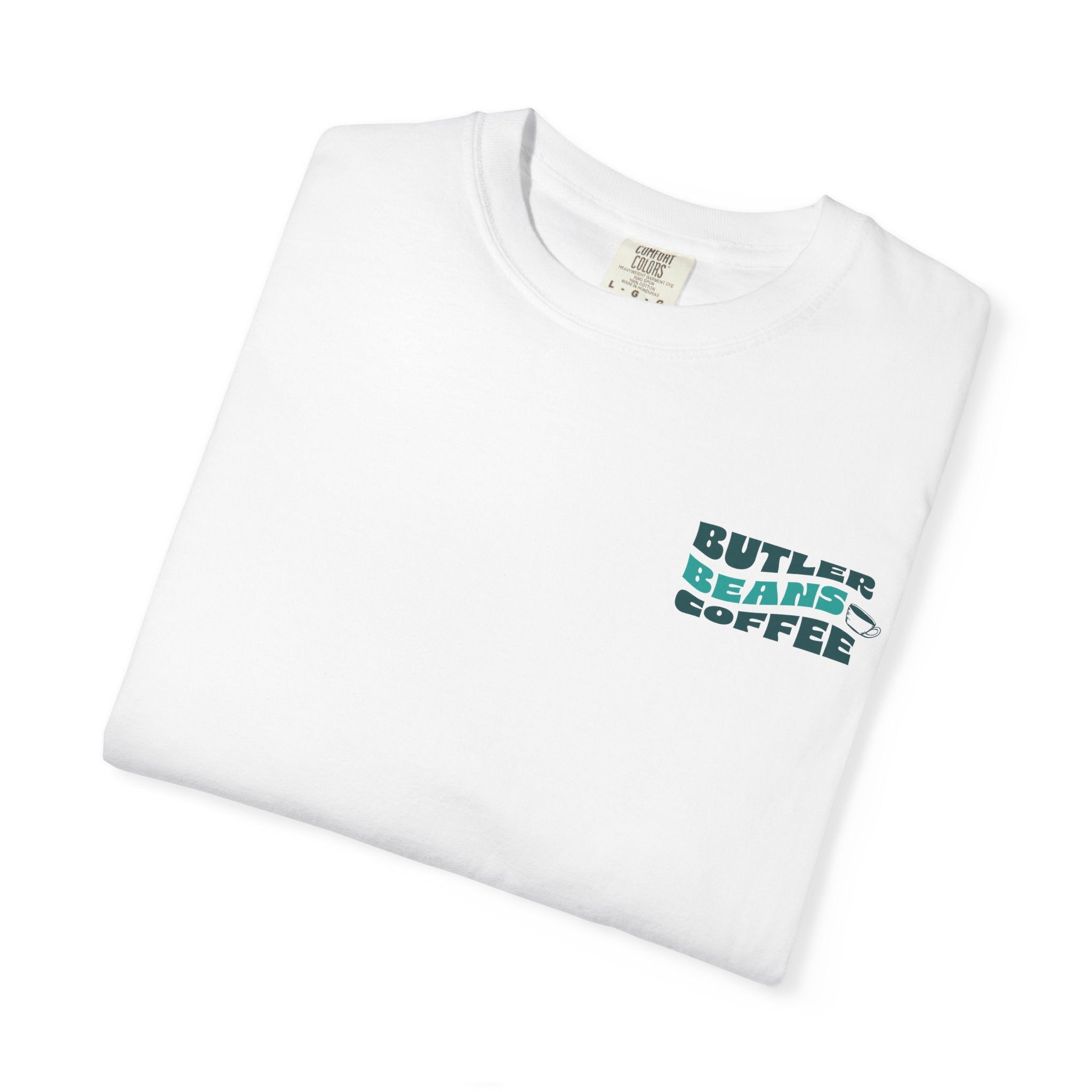 Coffee Shop T‑Shirt — 'Butler Beans Coffee' Retro Logo Tee Merchandise Printify
