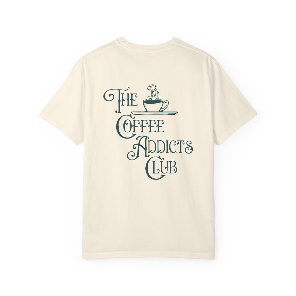 Coffee Addicts Club T-Shirt | Butler Beans Coffee T-Shirt Printify Ivory S