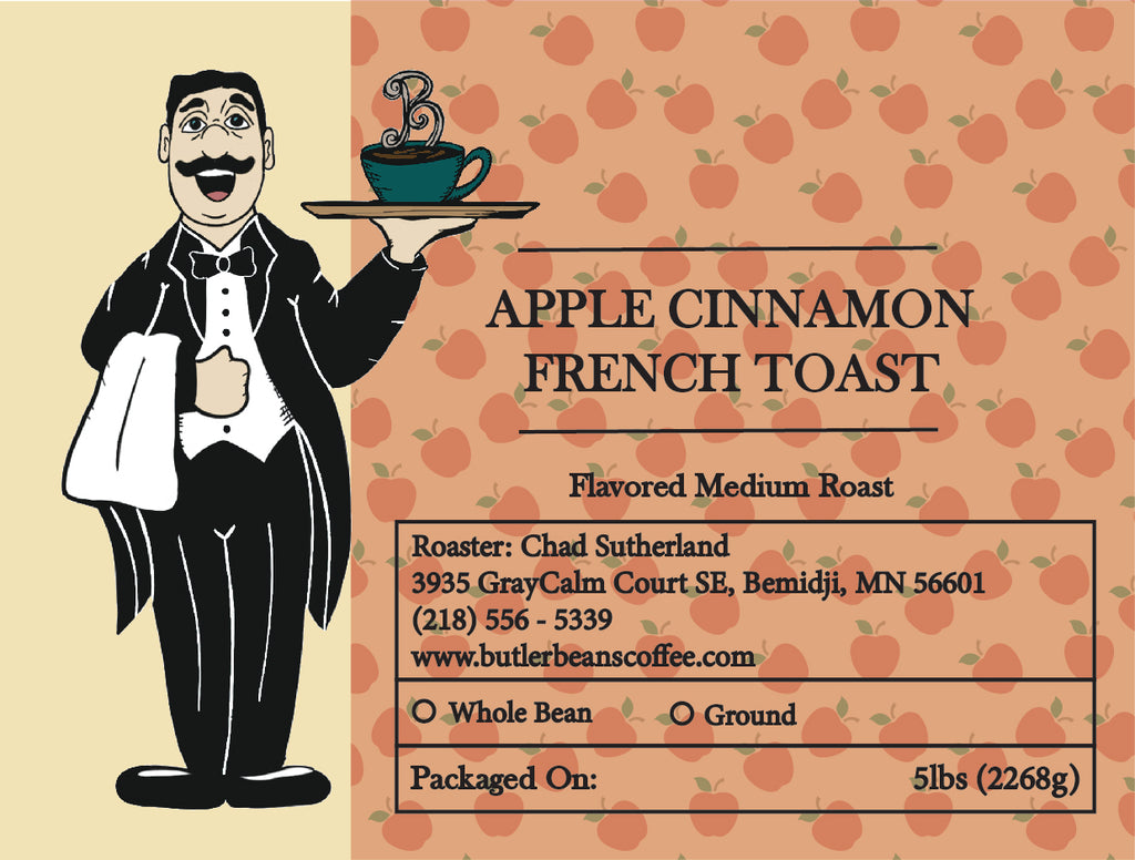 Apple Cinnamon French Toast Flavored Coffee – Fresh Roasted | Butler Beans