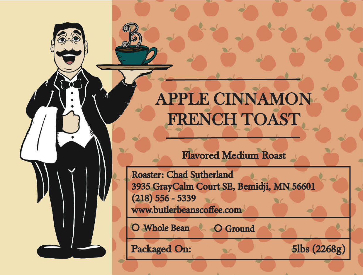 Apple Cinnamon French Toast Flavored Coffee – Fresh Roasted | Butler Beans