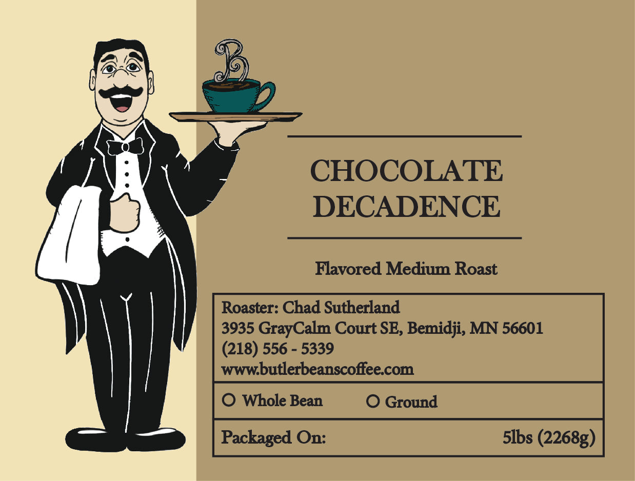 Chocolate Decadence Flavored Coffee – Rich, Fudgy & Fresh Roasted | Butler Beans
