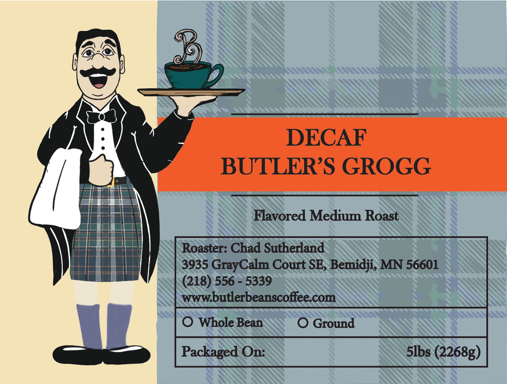 Butler's Grogg Flavored Coffee – Warm Pecan, Cinnamon & Brandy Notes | Butler Beans