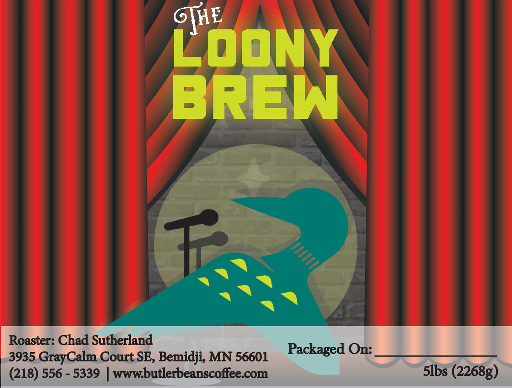 Loony Brew Coffee Blend – Caramel, Vanilla & Nut Flavor | Butler Beans Coffee Butler Beans Coffee Ground 5 LBS