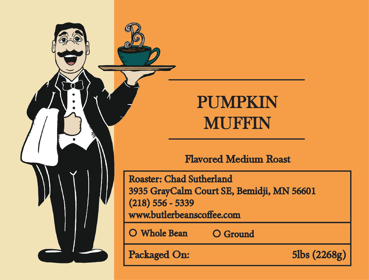 Pumpkin Muffin Flavored Coffee – Warm Spiced Autumn Blend | Butler Beans