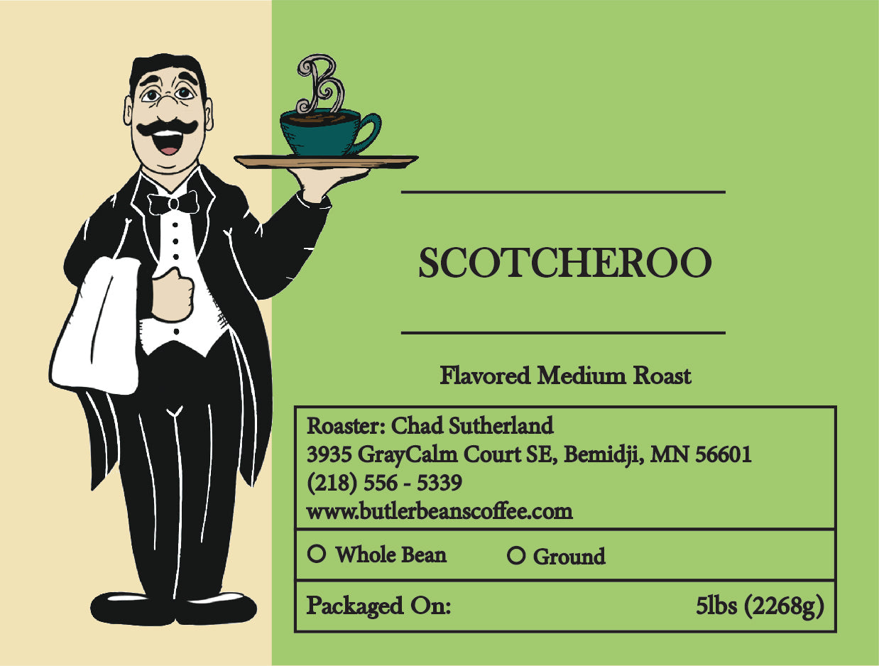 Scotcheroo Flavored Coffee – Butterscotch Sweet Treat Blend | Butler Beans