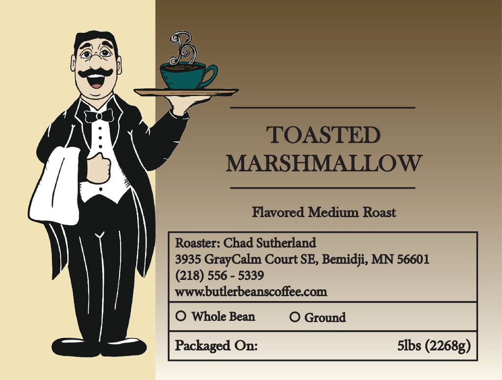 Toasted Marshmallow Flavored Coffee – Sweet Campfire Dessert Blend | Butler Beans