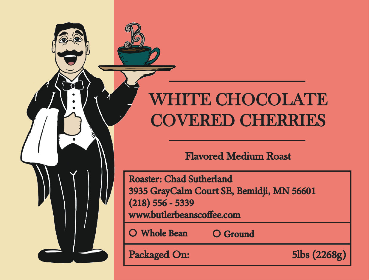 White Chocolate Covered Cherries Flavored Coffee – Decadent Cherry & Cream Blend | Butler Beans
