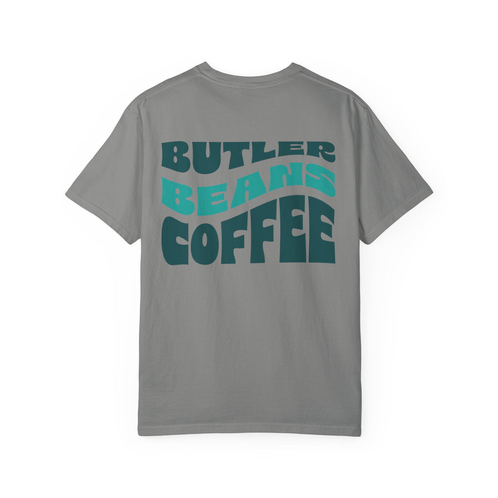 Coffee Shop T‑Shirt — 'Butler Beans Coffee' Retro Logo Tee Merchandise Printify