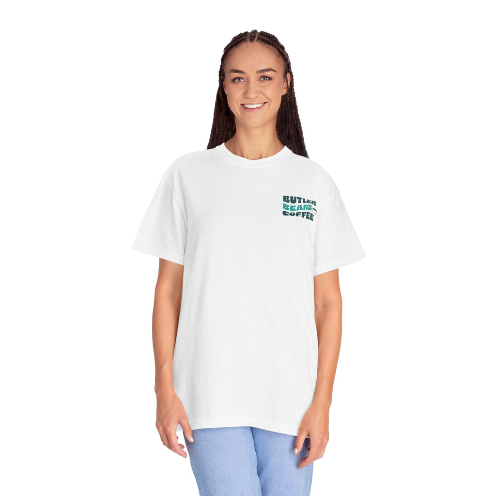 Coffee Shop T‑Shirt — 'Butler Beans Coffee' Retro Logo Tee Merchandise Printify