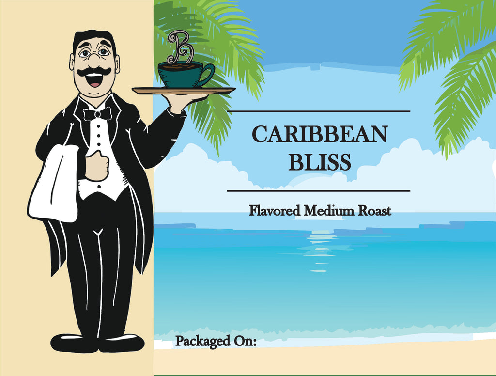 Caribbean Bliss Flavored Coffee – Caramel, Vanilla & Kahlúa | Butler Beans Coffee Butler Beans Coffee Regular Ground 8 ounces