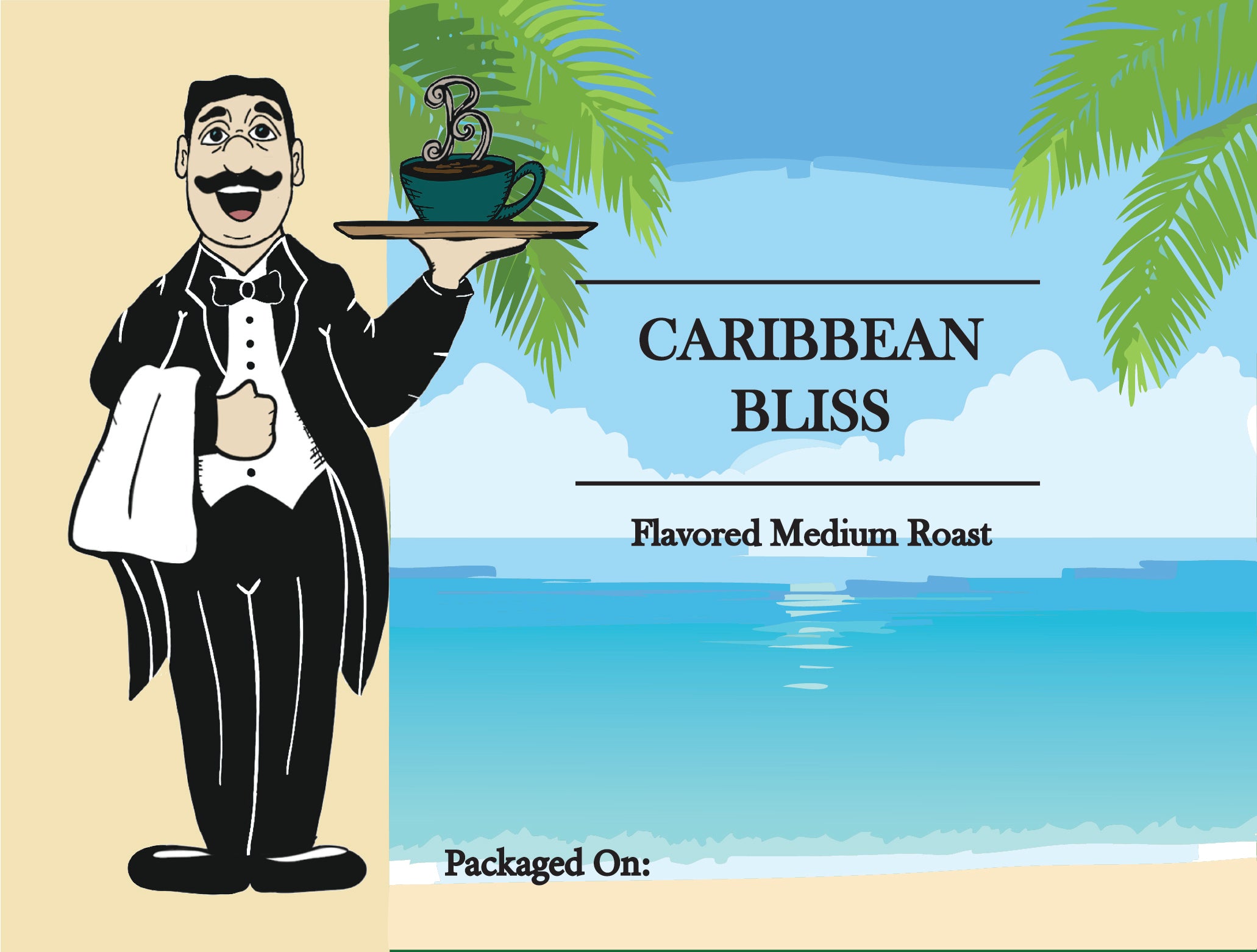 Caribbean Bliss Flavored Coffee – Caramel, Vanilla & Kahlúa | Butler Beans Coffee Butler Beans Coffee Regular Ground 8 ounces
