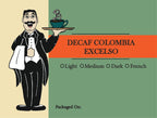 Colombia Excelso Decaffeinated Coffee – Smooth, Swiss Water Process | Butler Beans Coffee Butler Beans Coffee Light Ground 8 ounces