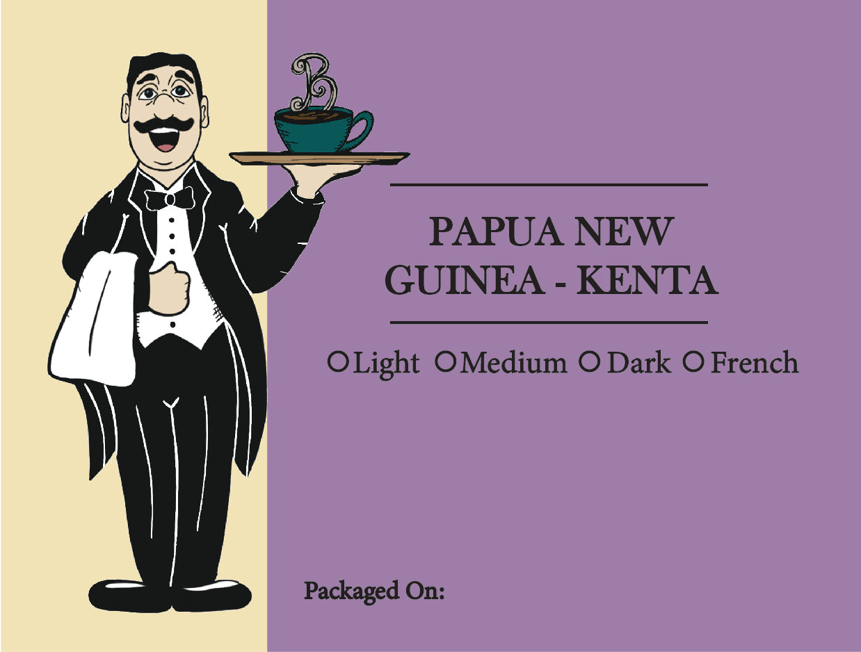 Papua New Guinea Kenta Coffee – Exotic Single-Origin Arabica | Butler Beans Coffee Butler Beans Coffee Light Ground 8 ounces