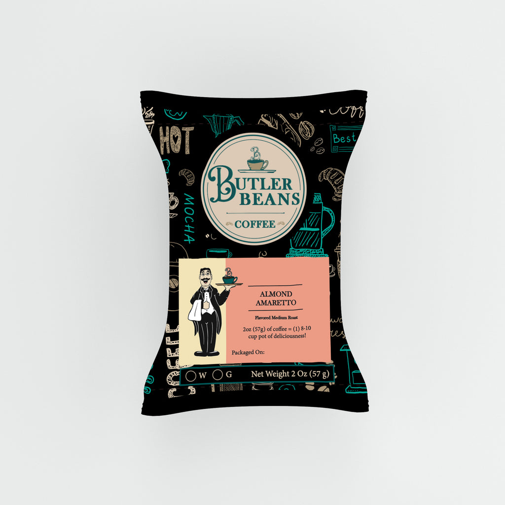 Almond Amaretto Flavored Coffee – Reminiscent of grandma's kitchen at Christmas | Butler Beans Coffee Butler Beans Coffee