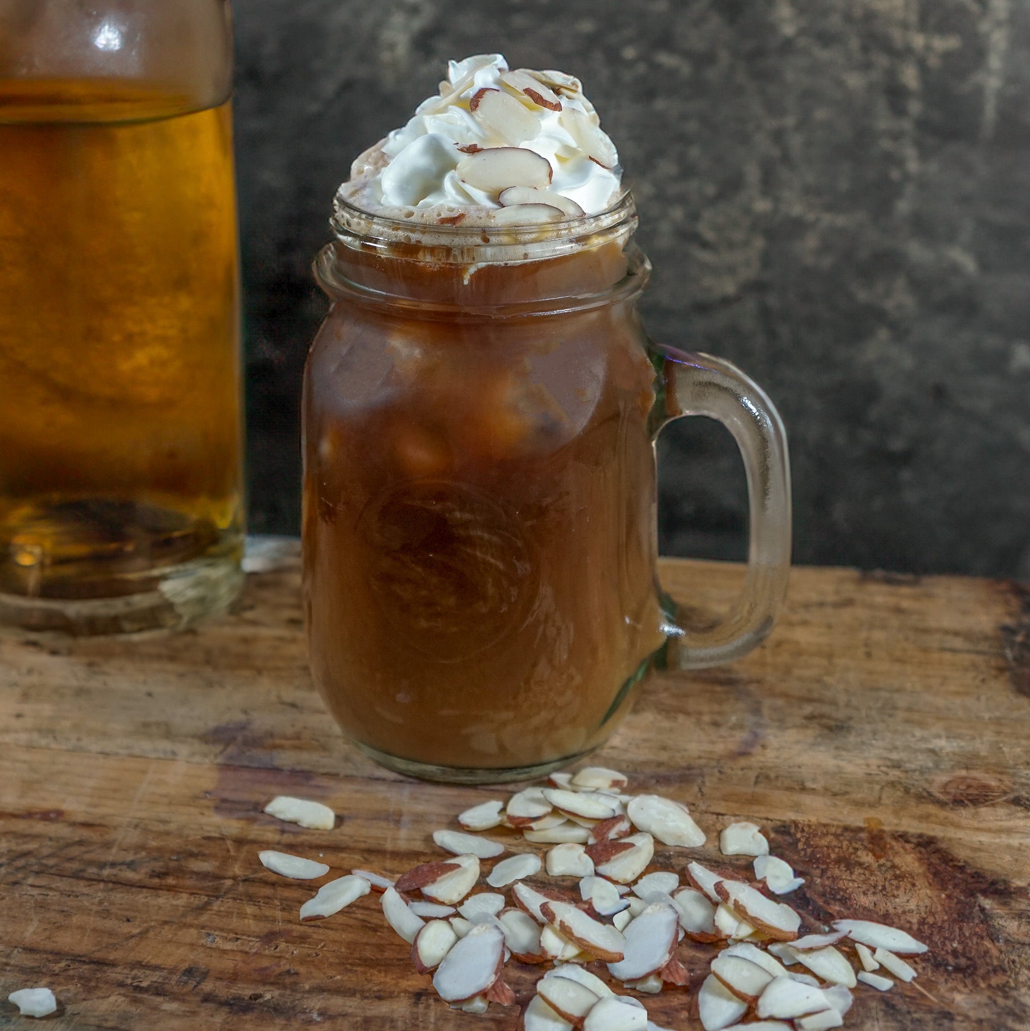 Almond Amaretto Flavored Coffee  Reminiscent of Grandma's Kitchen at Christmas | Butler Beans Decaffeinated / Ground / 16 ounces