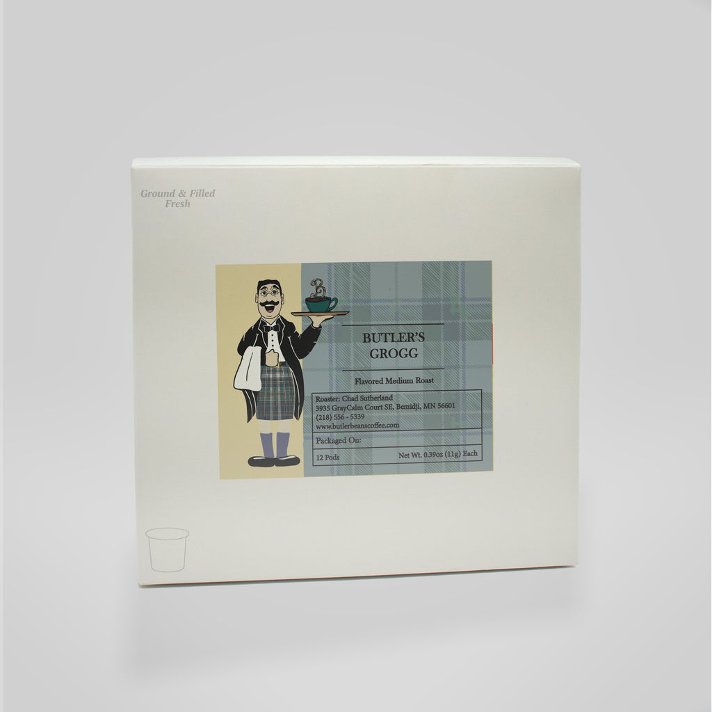 Butler's Grogg Flavored Coffee – Warm Pecan, Cinnamon & Brandy Notes | Butler Beans Coffee Butler Beans Coffee