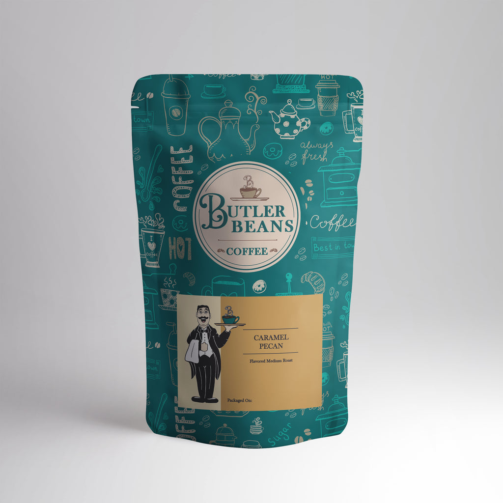 Caramel Pecan Flavored Coffee – Sweet, Nutty, Fresh Roasted | Butler Beans Coffee Butler Beans Coffee
