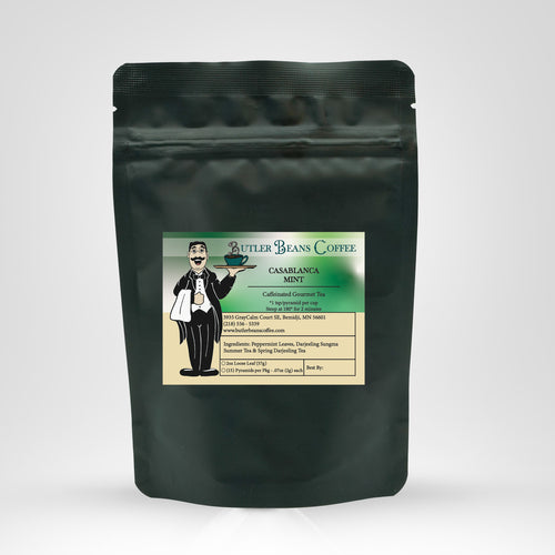 Casablanca Mint Tea – Exotic Mint & Darjeeling Black Tea | Butler Beans Tea & Infusions Butler Beans Coffee