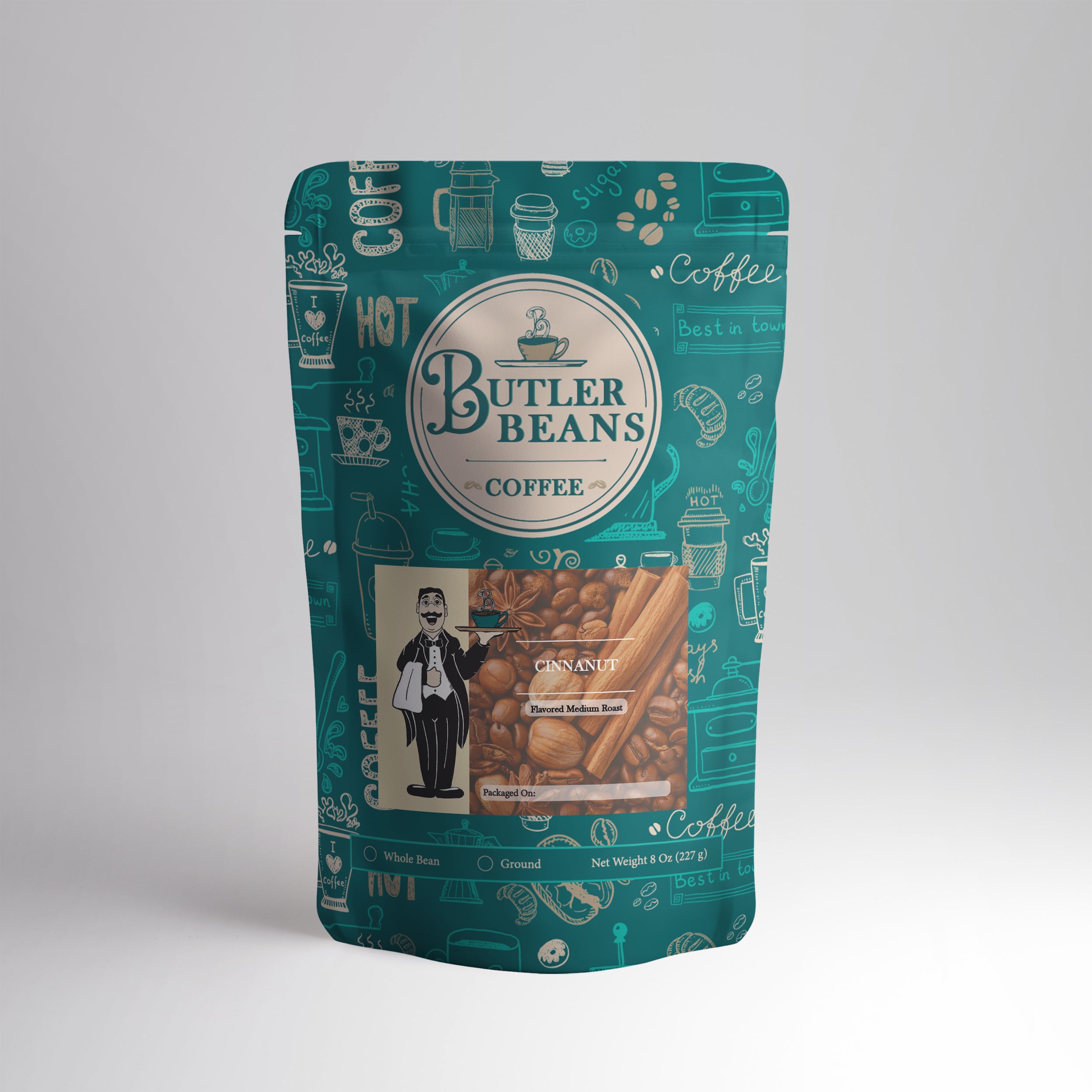 CinnaNut Flavored Coffee – Nutty Roasted Flavor with a Dash of Cinnamon | Fresh Roasted | Butler Beans Coffee Butler Beans Coffee