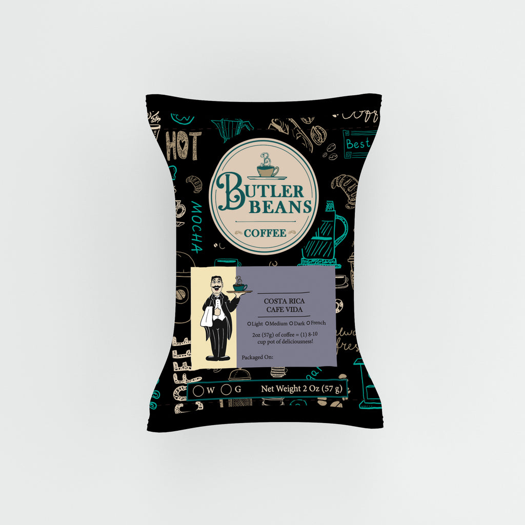 Costa Rica Café Vida Coffee – Bright, Clean, Fresh Roasted | Butler Beans