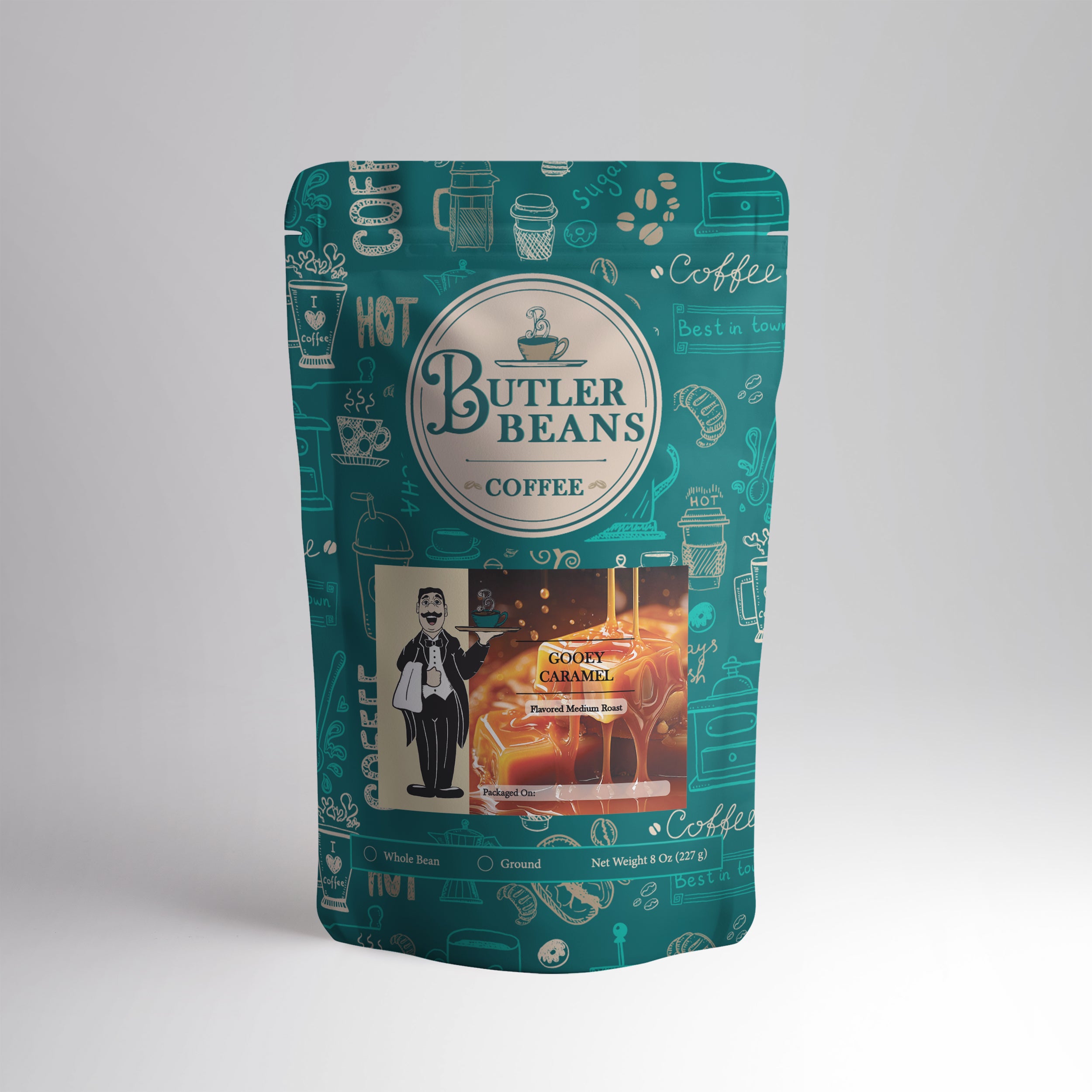 Gooey Caramel Flavored Coffee – Buttery, Creamy, and Smooth | Butler Beans Coffee Butler Beans Coffee