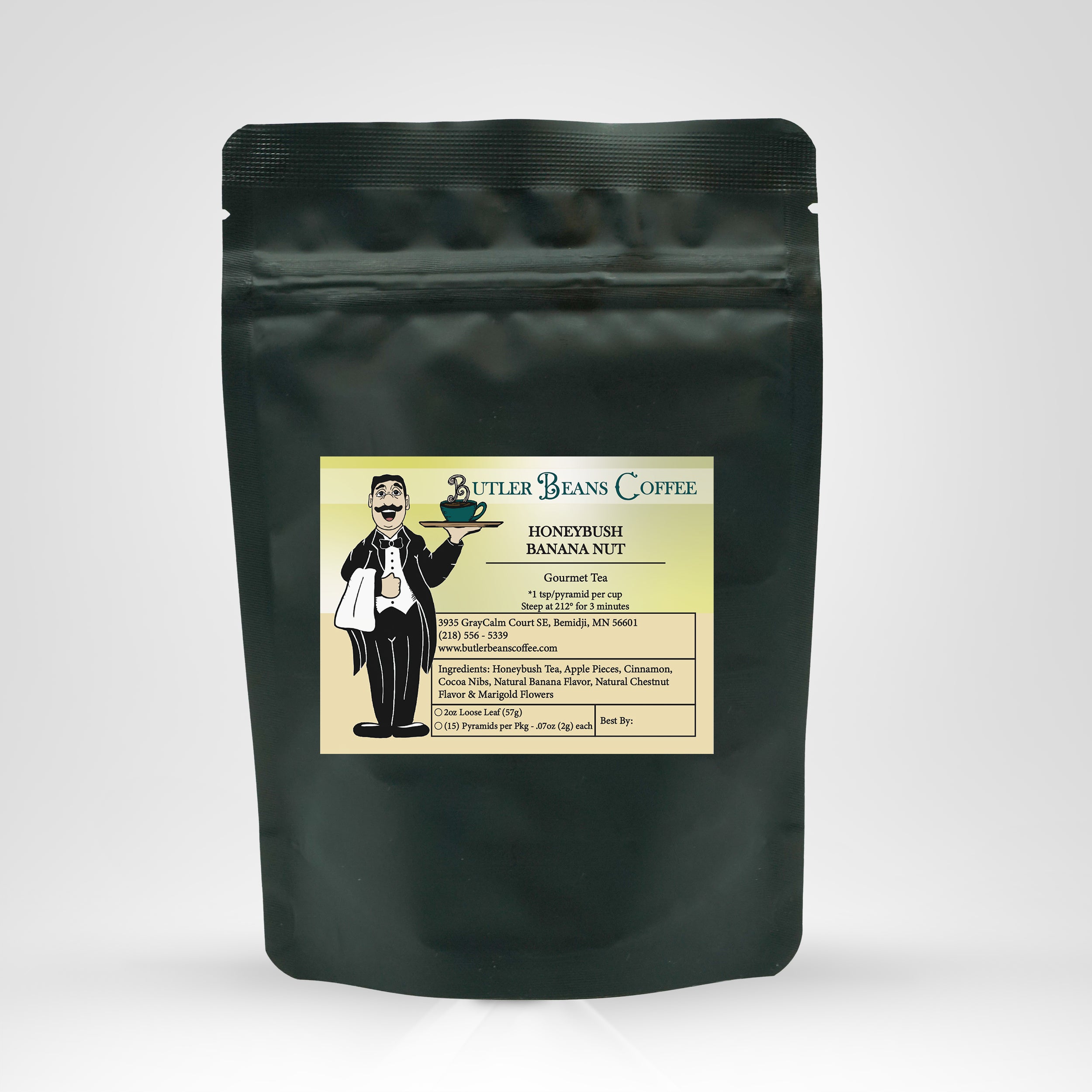 Honeybush Banana Nut Tea Tea & Infusions Butler Beans Coffee