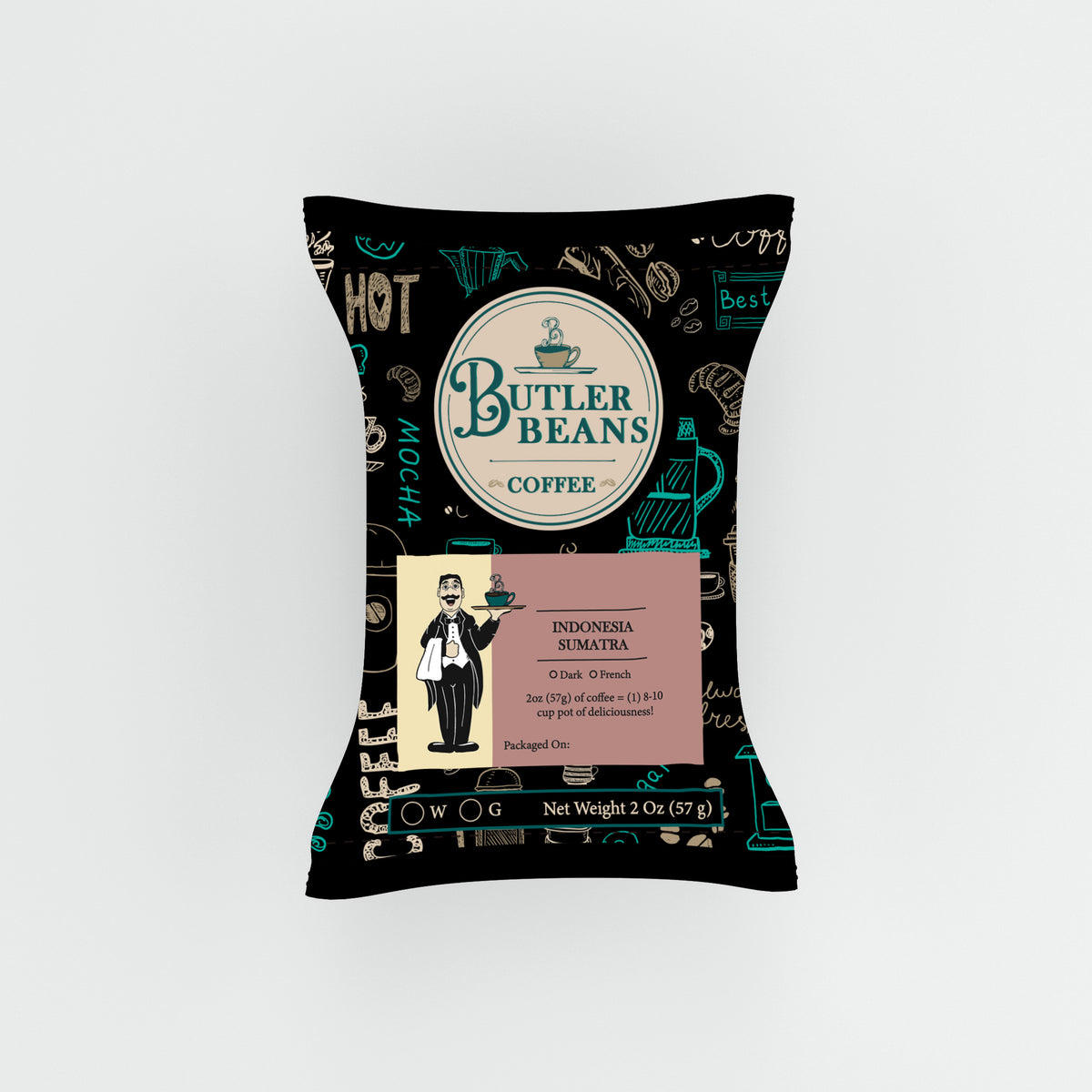 Sumatra Mandheling Triple Pick Coffee – Earthy & Smooth French / Ground / 2 ounces