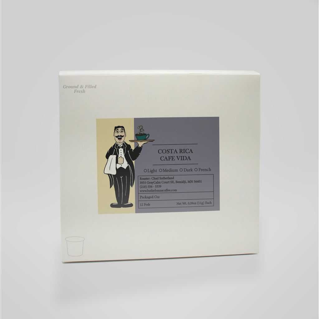 Costa Rica Café Vida Coffee – Bright, Clean, Fresh Roasted | Butler Beans