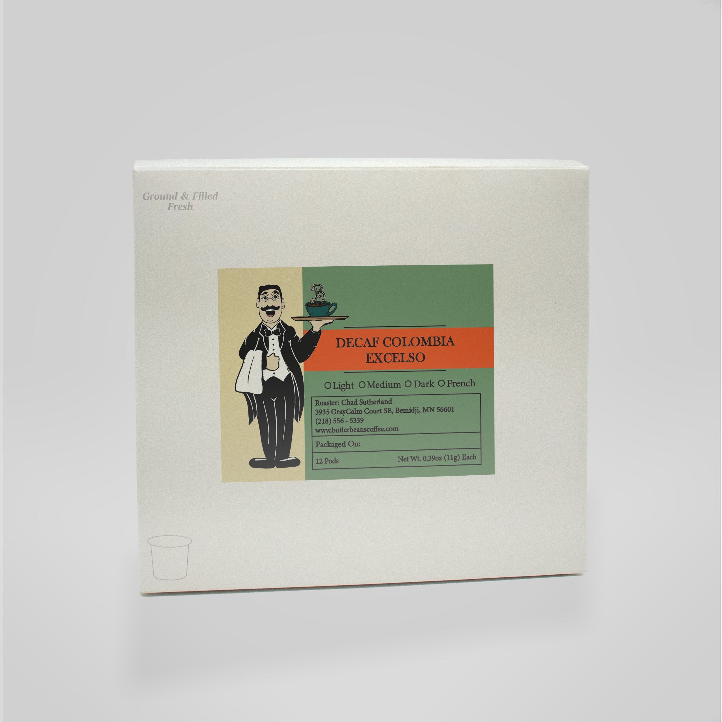 Colombia Excelso Decaffeinated Coffee – Smooth, Swiss Water Process | Butler Beans Coffee Butler Beans Coffee