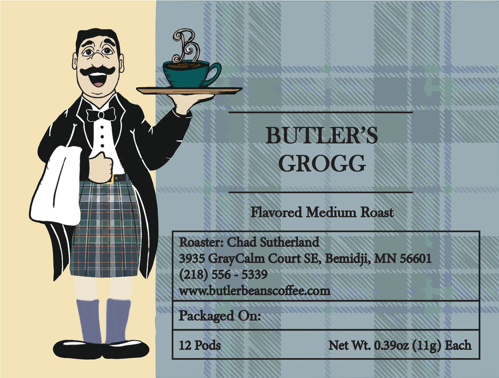 Butler's Grogg Flavored Coffee – Warm Pecan, Cinnamon & Brandy Notes | Butler Beans Coffee Butler Beans Coffee Regular Ground 12 K-Cups®