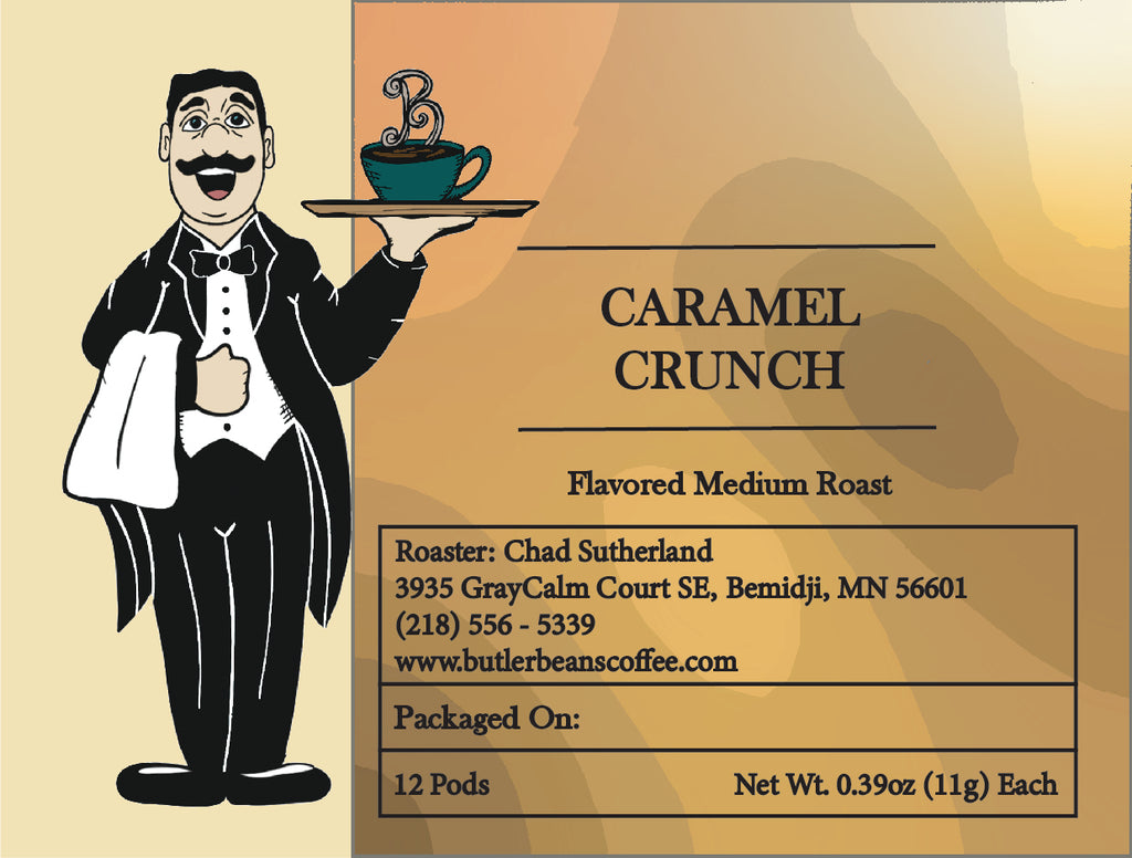 Caramel Crunch Flavored Coffee – Sweet, Buttery, Fresh Roasted | Butler Beans